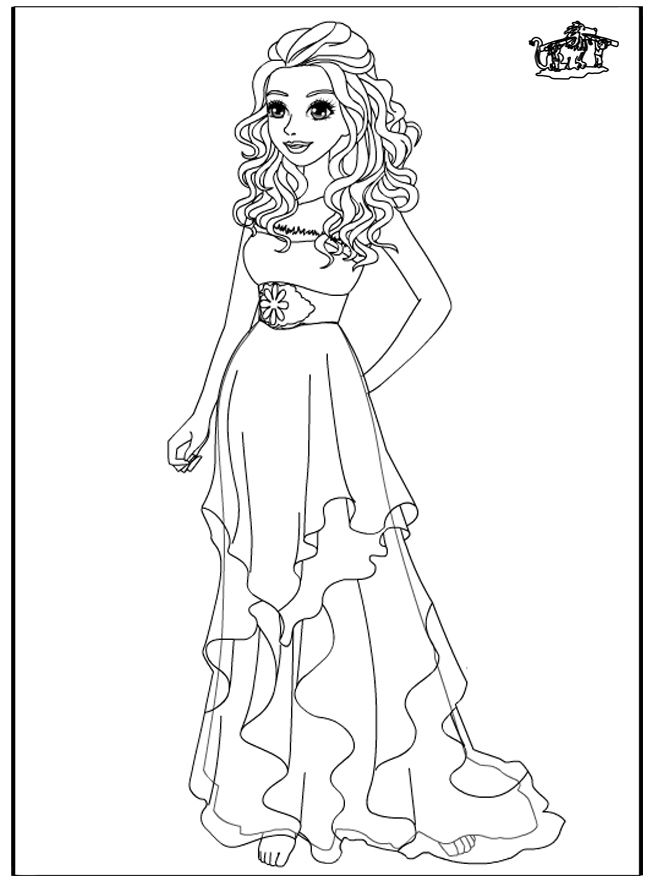FunnyColoring  Comic Characters  Barbie  Barbie wedding dress