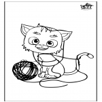 Cats - Animals coloring pages