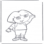 Dora the Explorer - Kids coloring pages