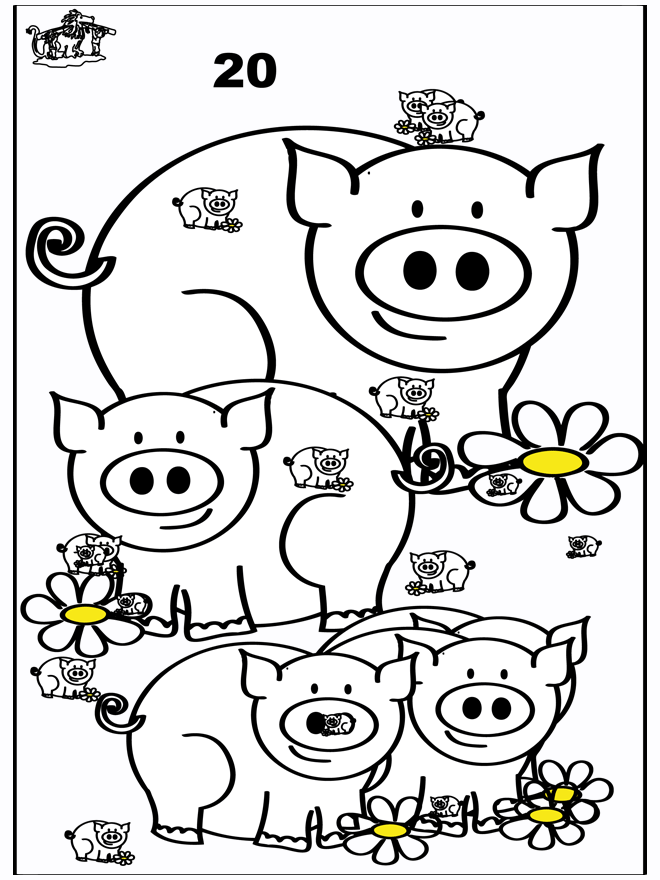 Count the pigs - puzzle