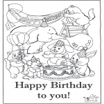 Birthday - Theme coloring pages