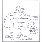 Kids coloring pages - Little Polar Bear 5