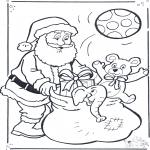 Christmas coloring pages - Santa claus