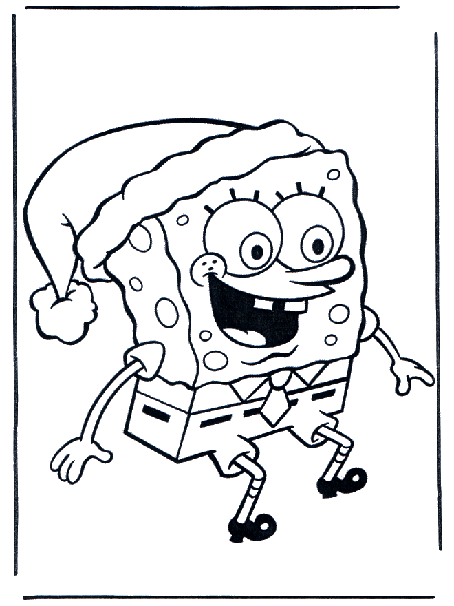 spongebob christmas coloring